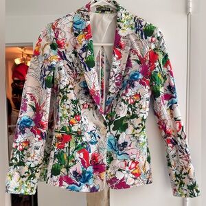 Express Women's Vibrant Floral Blazer